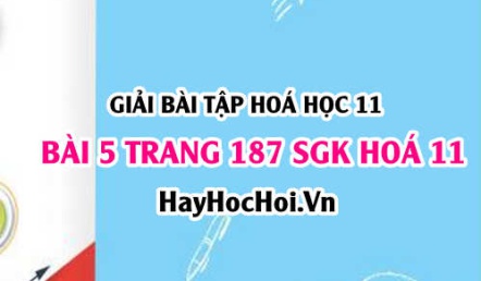 Giải bài 5 trang 187 SGK Hoá 11: Tính chất vật lý, hoá học của Ancol, điều chế, ứng dụng